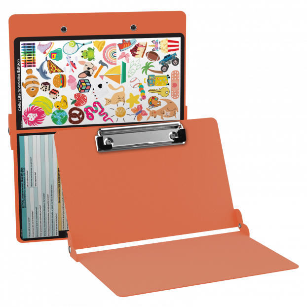 WhiteCoat Clipboard® - Coral Child Life Specialist Edition